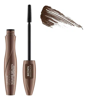 CATRICE тушь д/ресниц коричневая водостойкая glam&doll volume mascara waterproof